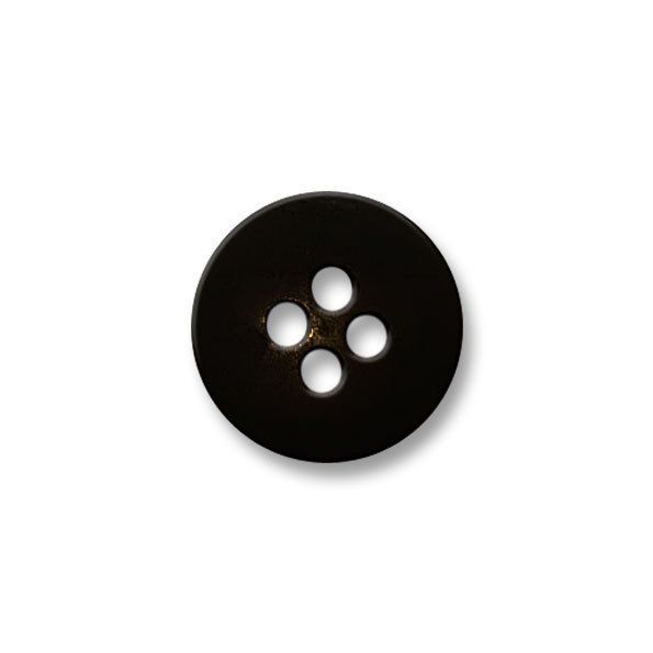 Bouton effet bois 4 trous 28 mm Noir