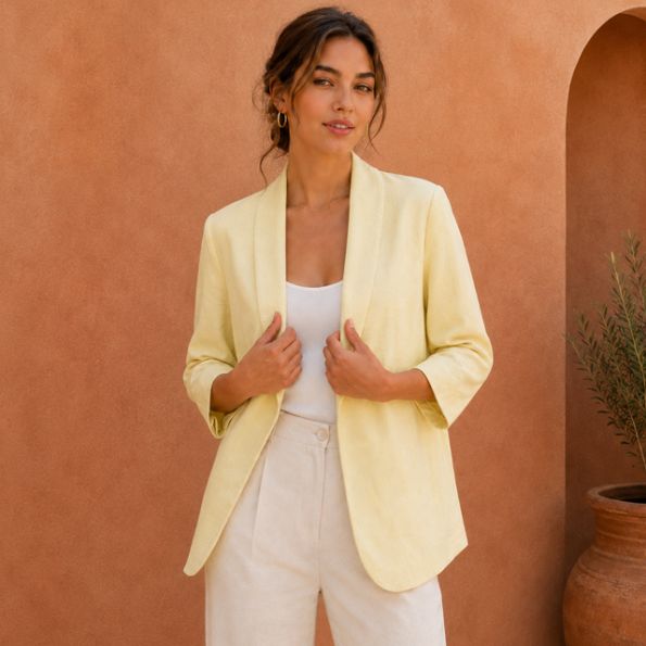 Kit Couture Craftine Blazer Lemon