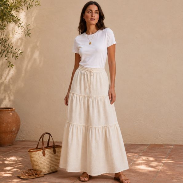 Kit Couture Craftine Jupe Inaya Lin écru