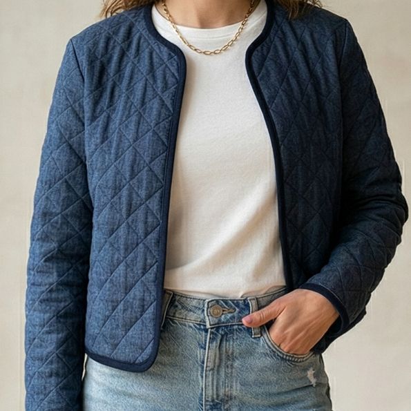 Kit Couture Craftine Veste Aneth matelassée Denim