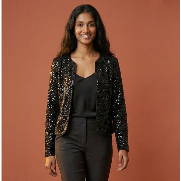 Kit Couture Craftine Veste Aneth Sequins Noir