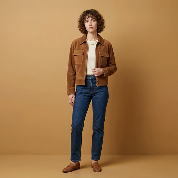 Kit Couture Craftine Veste Urba Suédine Camel