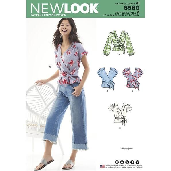 Patron New Look 6560 Blouse