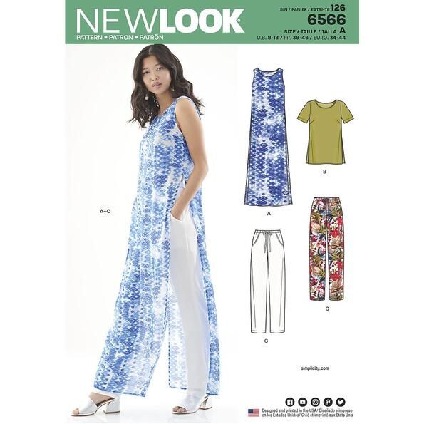 Patron New Look 6566 Tunique & Pantalon