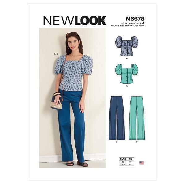 Patron New Look 6678 Haut & Pantalon