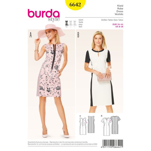 Patron Burda 6642 Robe