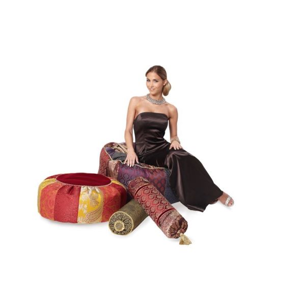 Patron Burda 6881 Coussins et pouf