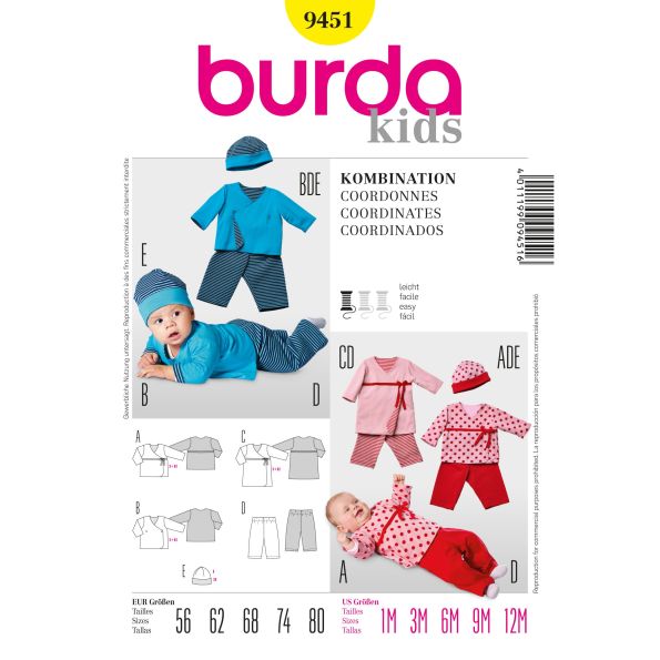 Patron Burda 9451 Coordonnés