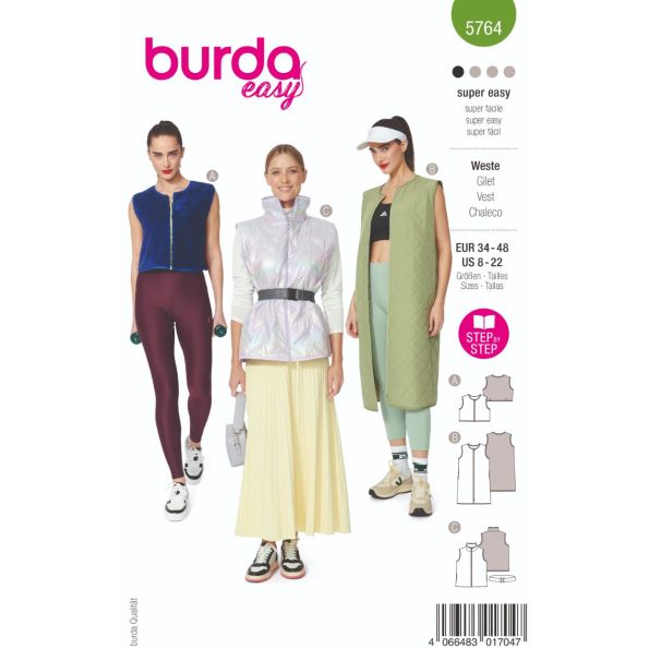 Patron Burda 5764 Gilet