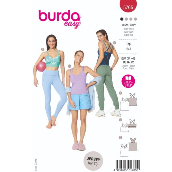 Patron Burda 5765 Top