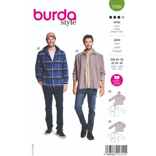Patron Burda 5768 Veste