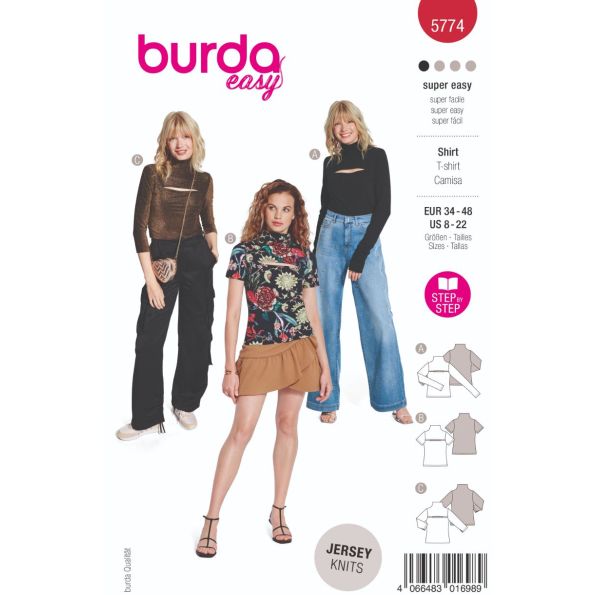 Patron Burda 5774 T-Shirt