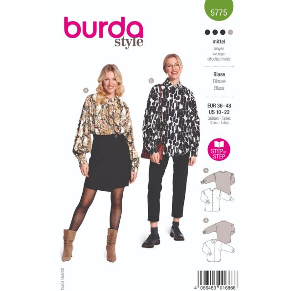 Patron Burda 5775 Blouse