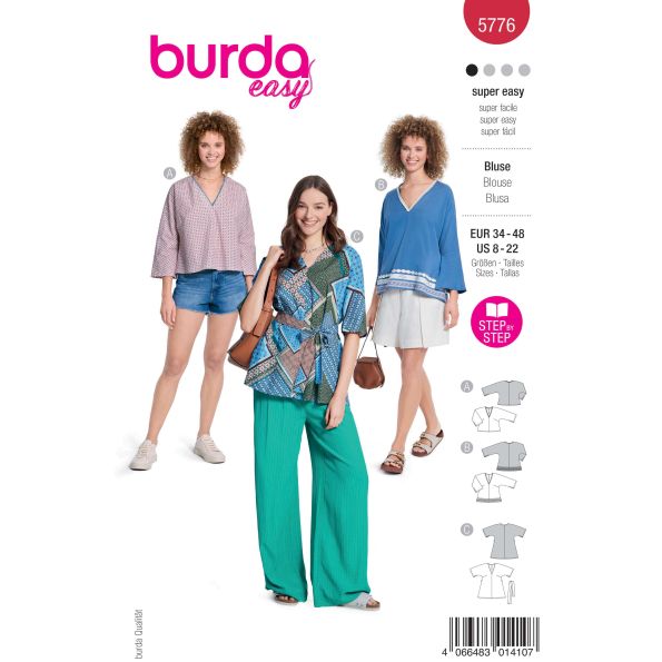 Patron Burda Easy 5776 Blouse