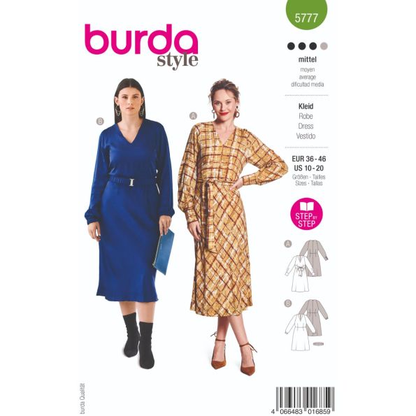 Patron Burda 5777 Robe