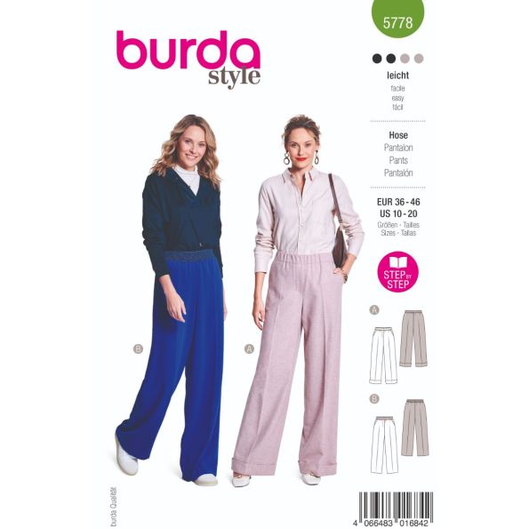 Patron Burda 5778 Pantalon