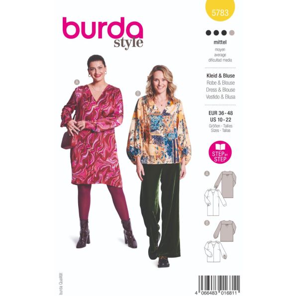Patron Burda 5783 Robe et blouse