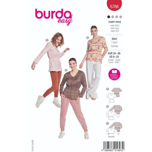Patron Burda 5786 T-shirt