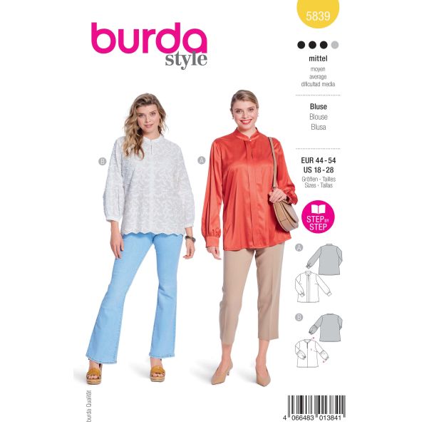 Patron Burda Style 5839 Blouse