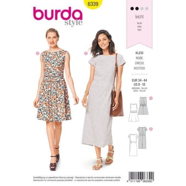 Patron Burda 6339 Robe