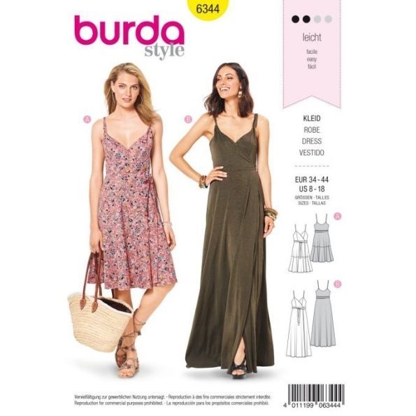 Patron Burda 6344 Robe
