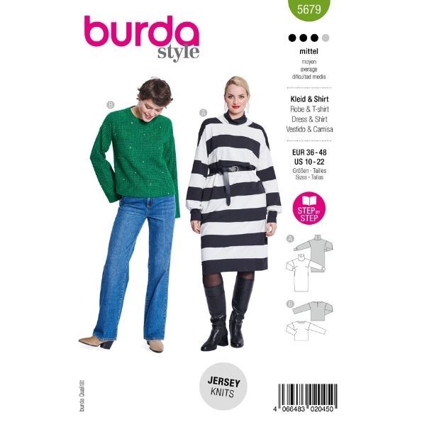 Patron Burda 5679 Robe & T-Shirt