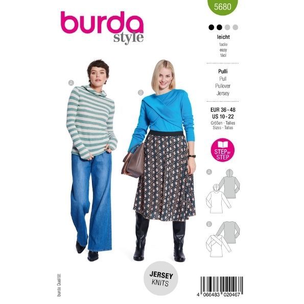 Patron Burda 5680 Pull