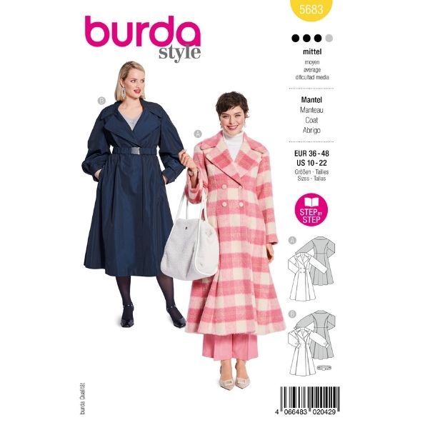 Patron Burda 5683 Manteau