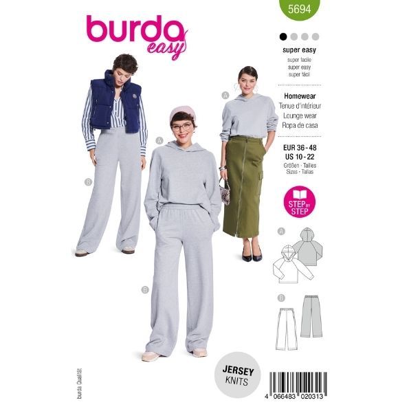 Patron Burda 5694 Tenue d'intérieur