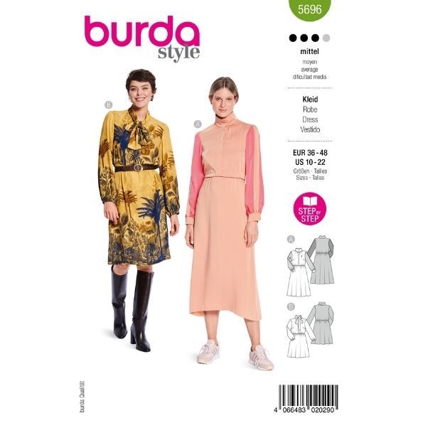 Patron Burda 5696 Robe
