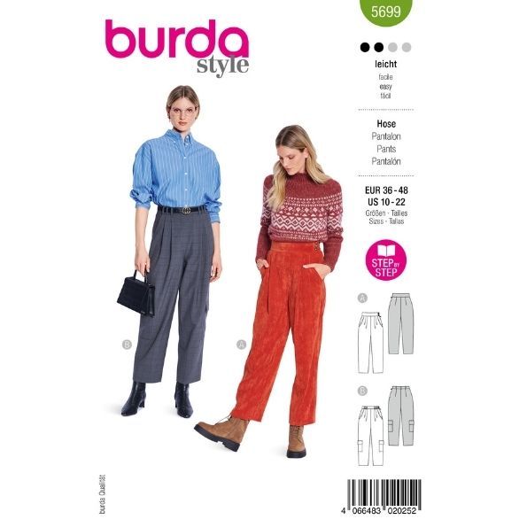 Patron Burda 5699 Pantalon