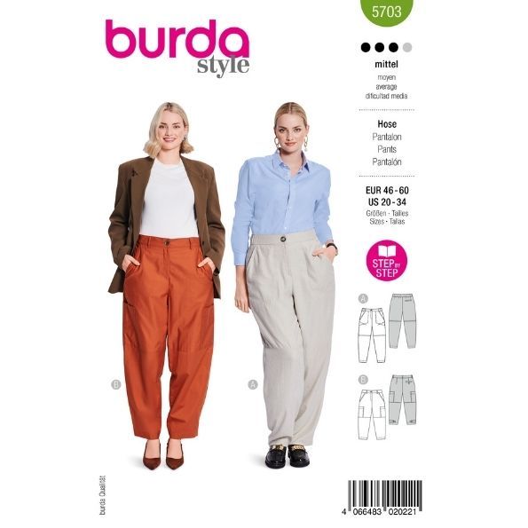 Patron Burda 5703 Pantalon