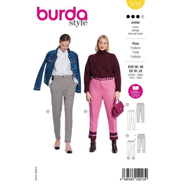 Patron Burda 5712 Pantalon