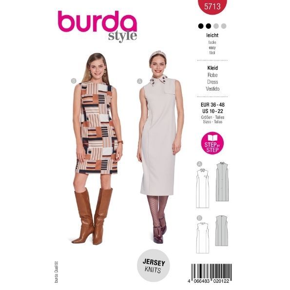 Patron Burda 5713 Robe