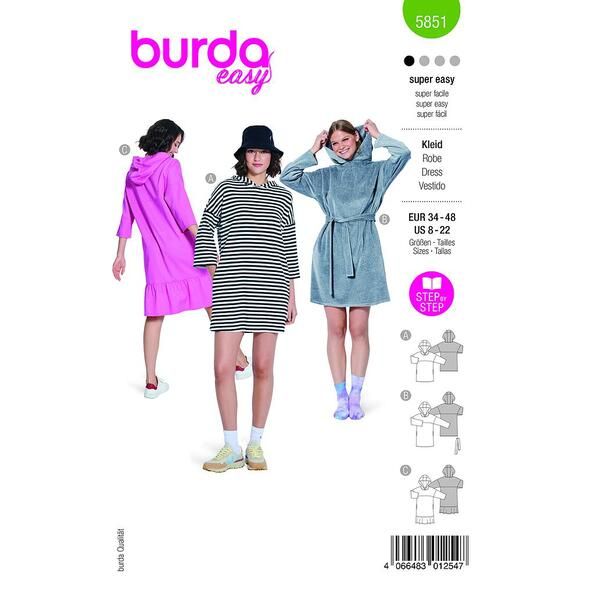 Patron Burda 5851 Robe