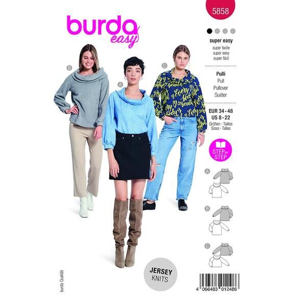 Patron Burda 5858 Pull