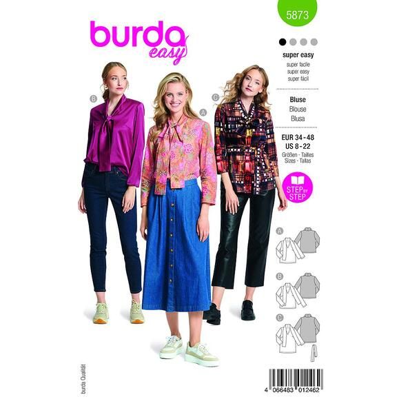 Patron Burda 5873 Blouse