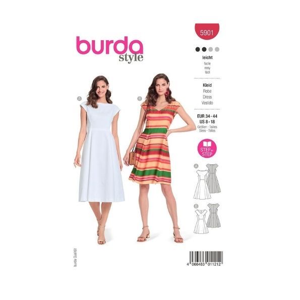 Patron Burda 5901 Robe