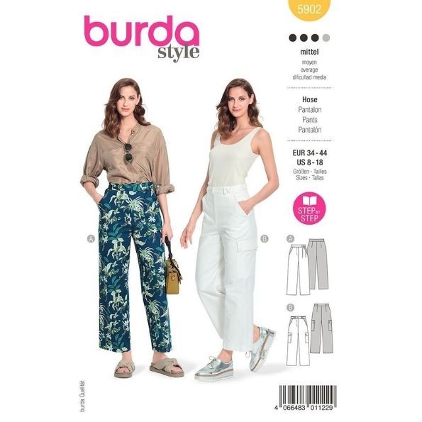 Patron Burda 5902 Pantalon