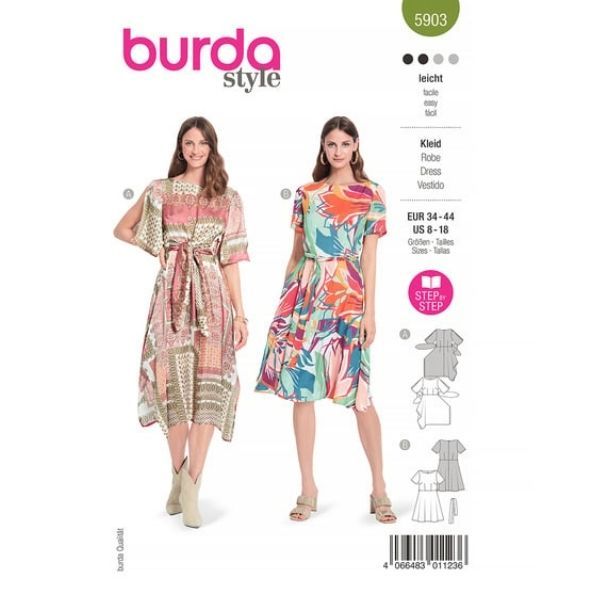 Patron Burda 5903 Robe