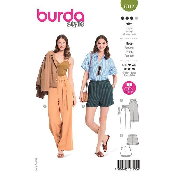 Patron Burda 5912 Pantalon