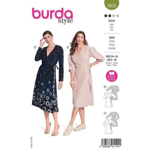 Patron Burda 5933 Robe
