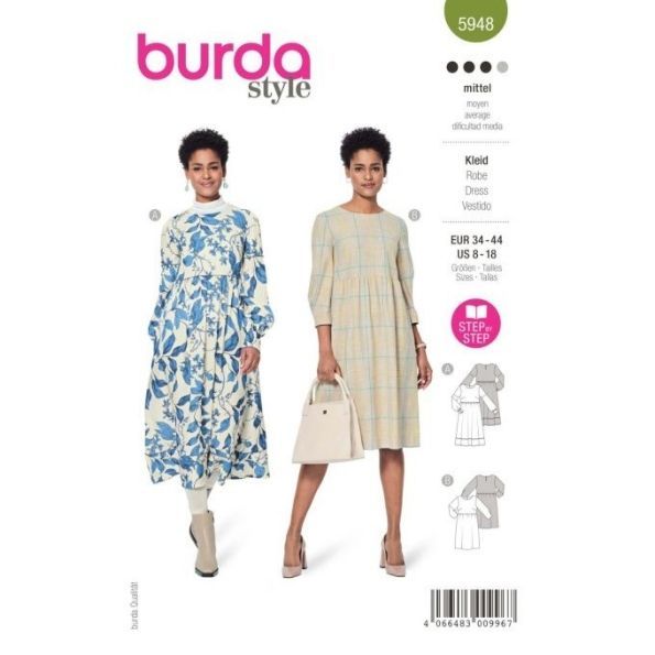 Patron Burda 5948 Robe