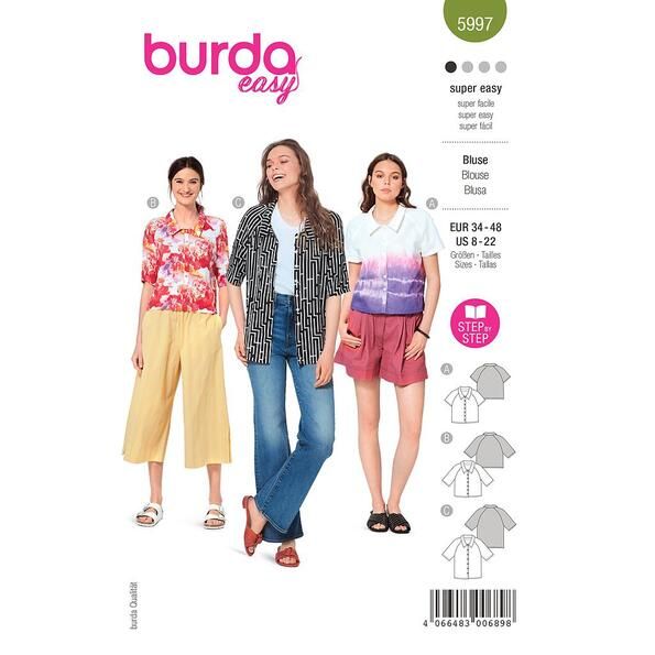 Patron Burda 5997 Blouse
