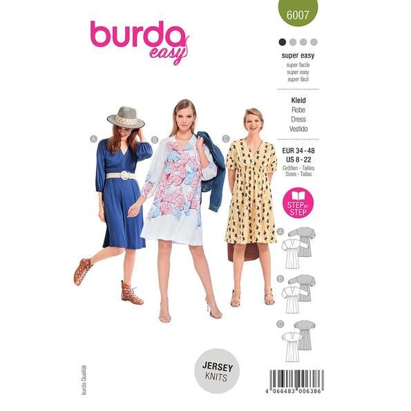 Patron Burda 6007 Robe