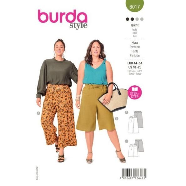 Patron Burda 6017 Pantalon