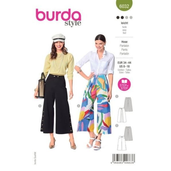 Patron Burda 6032 Pantalon