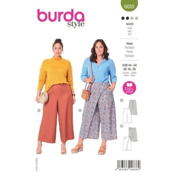 Patron Burda 6035 Pantalon