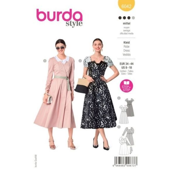 Patron Burda 6042 Robe