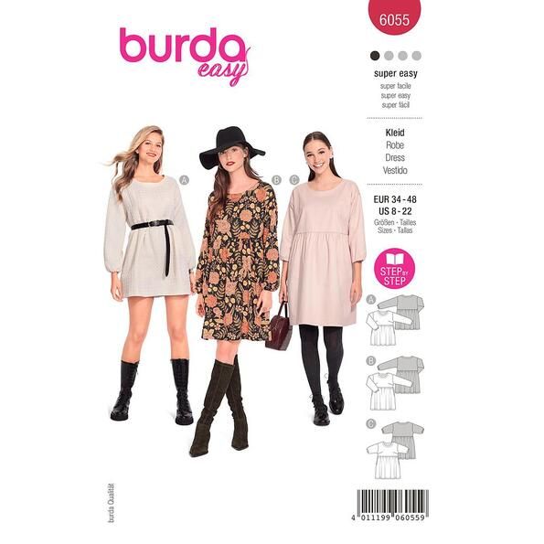 Patron Burda 6055 Robe